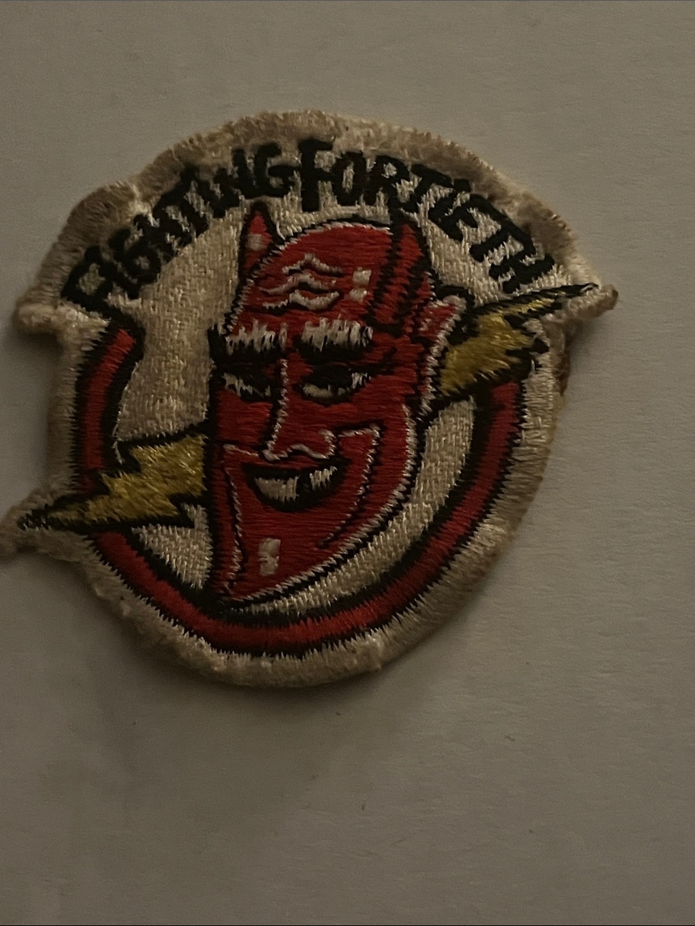 Vintage Red Devil Embroidered Patch - Unbranded Home Art Accent